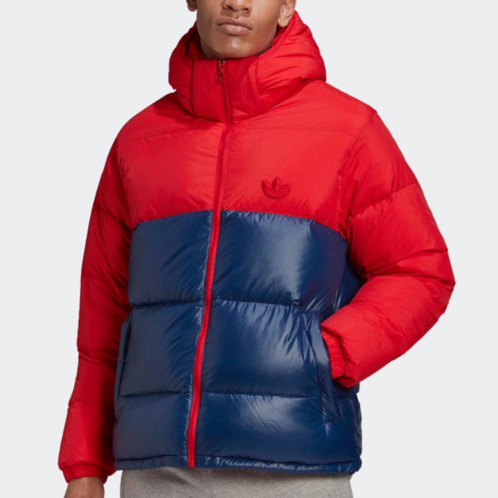 NEW Adidas DOWN REGEN HOODED BLOCKED PUFFER JACKET